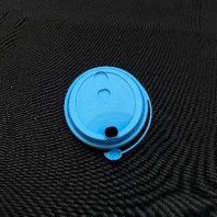 Крышка ПП 80мм с ЗАГЛУШКОЙ 50шт ГОЛУБАЯ