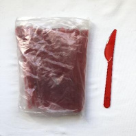 Нож ПРЕМИУМ красный УП=48шт 18см 