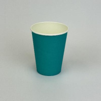 Стакан бумажный 350(410)мл БИРЮЗОВЫЙ 50шт D=90, d=60, H=110мм 