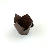 Форма бумажная Тюльпан КОРИЧНЕВАЯ 200шт H=150, d=50мм