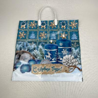 Пакет с пластмассовой ручкой 35х38см (90) Предвкушение 10шт